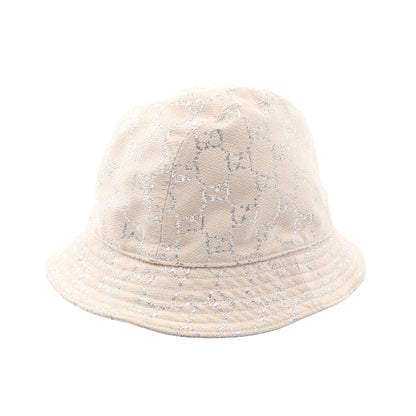 GGラメ バケット ハット ウール オフホワイト シルバー グッチ 財布・小物 GUCCI