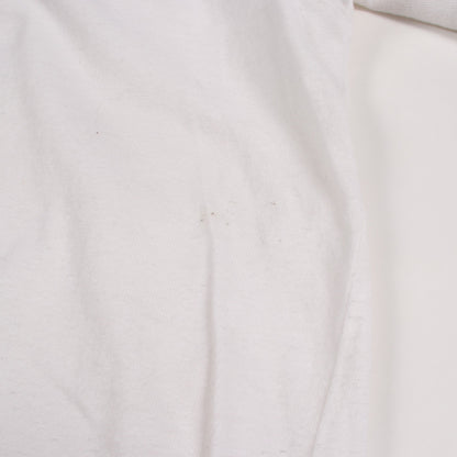 グラフィック絵画プリント 半袖Tシャツ コットン ホワイト オフホワイト