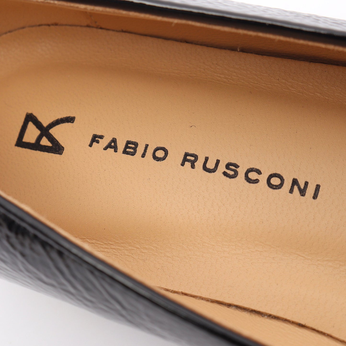 リボン パンプス エナメルレザー ブラック ファビオルスコーニ シューズ FABIO RUSCONI