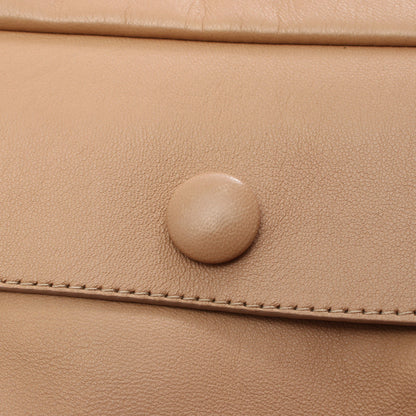 ジップアップ レザージャケット ラムスキン ライトブラウン ザロウ