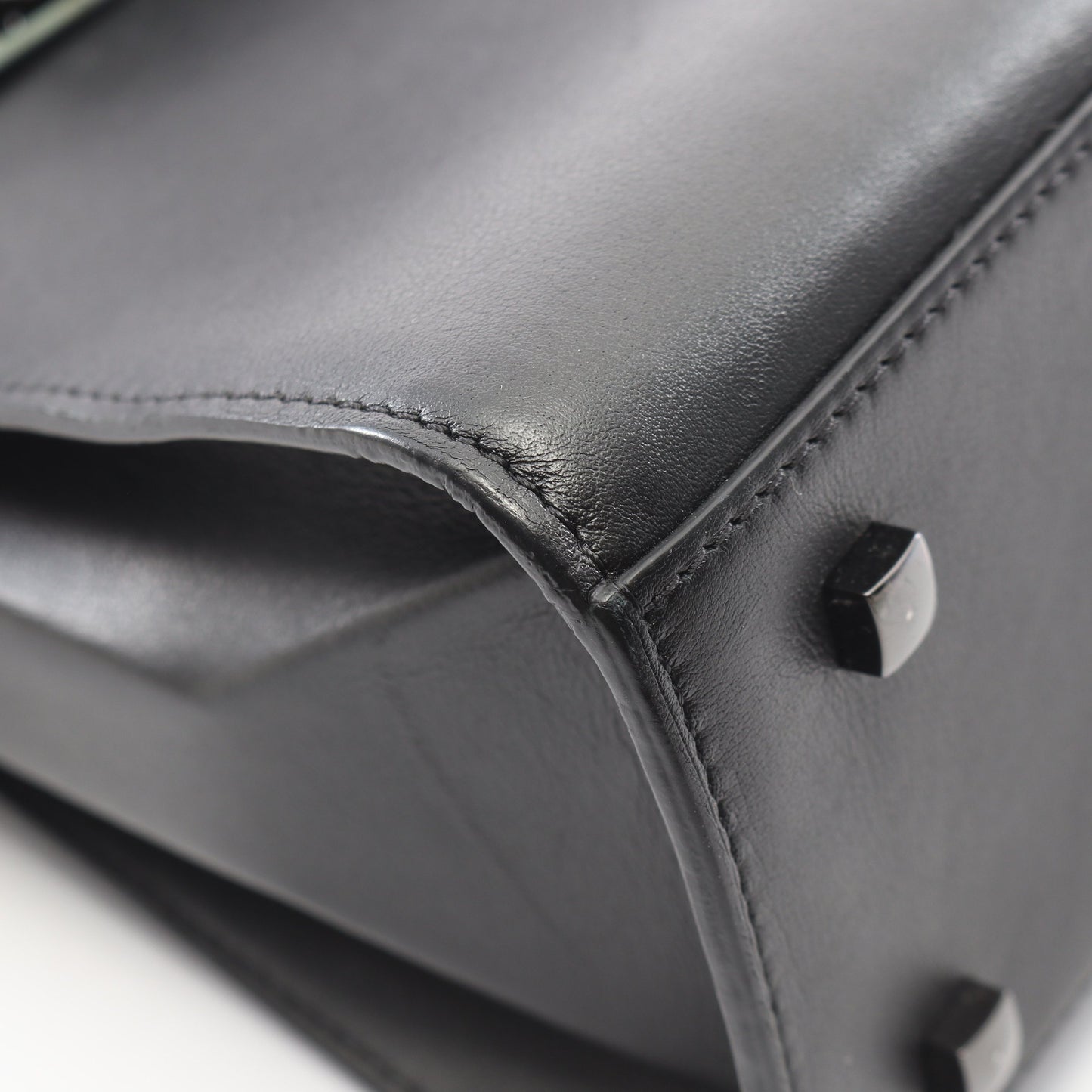 タンペートMM 2WAY ハンドバッグ レザー ブラック デルヴォー バッグ DELVAUX
