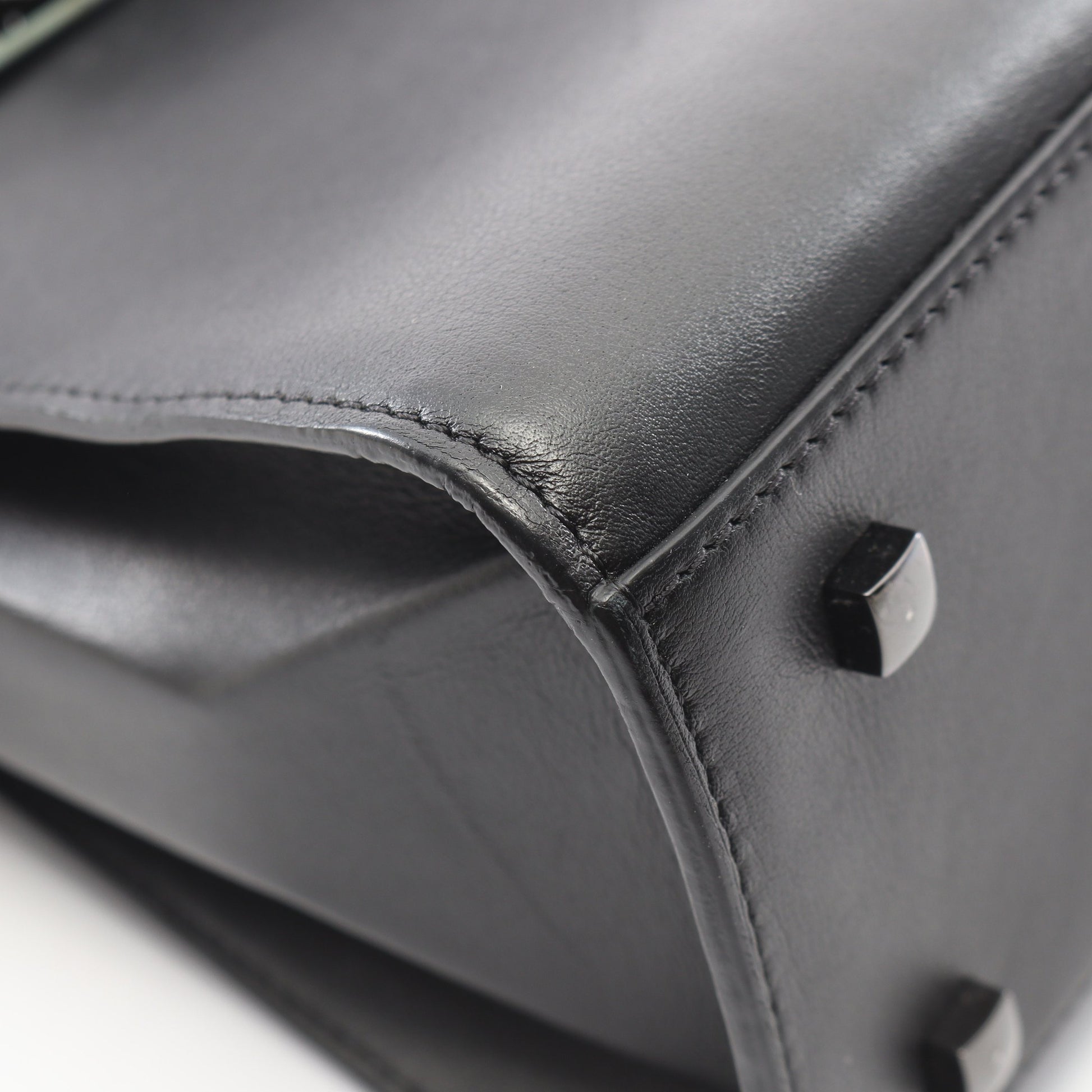 タンペートMM 2WAY ハンドバッグ レザー ブラック デルヴォー バッグ DELVAUX