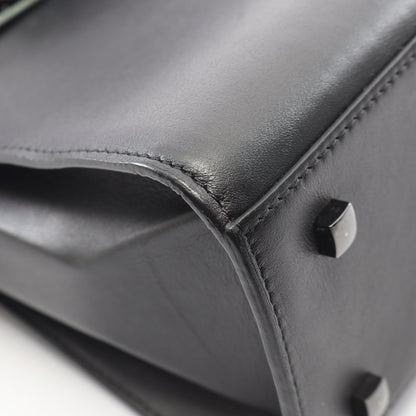 タンペートMM 2WAY ハンドバッグ レザー ブラック デルヴォー バッグ DELVAUX