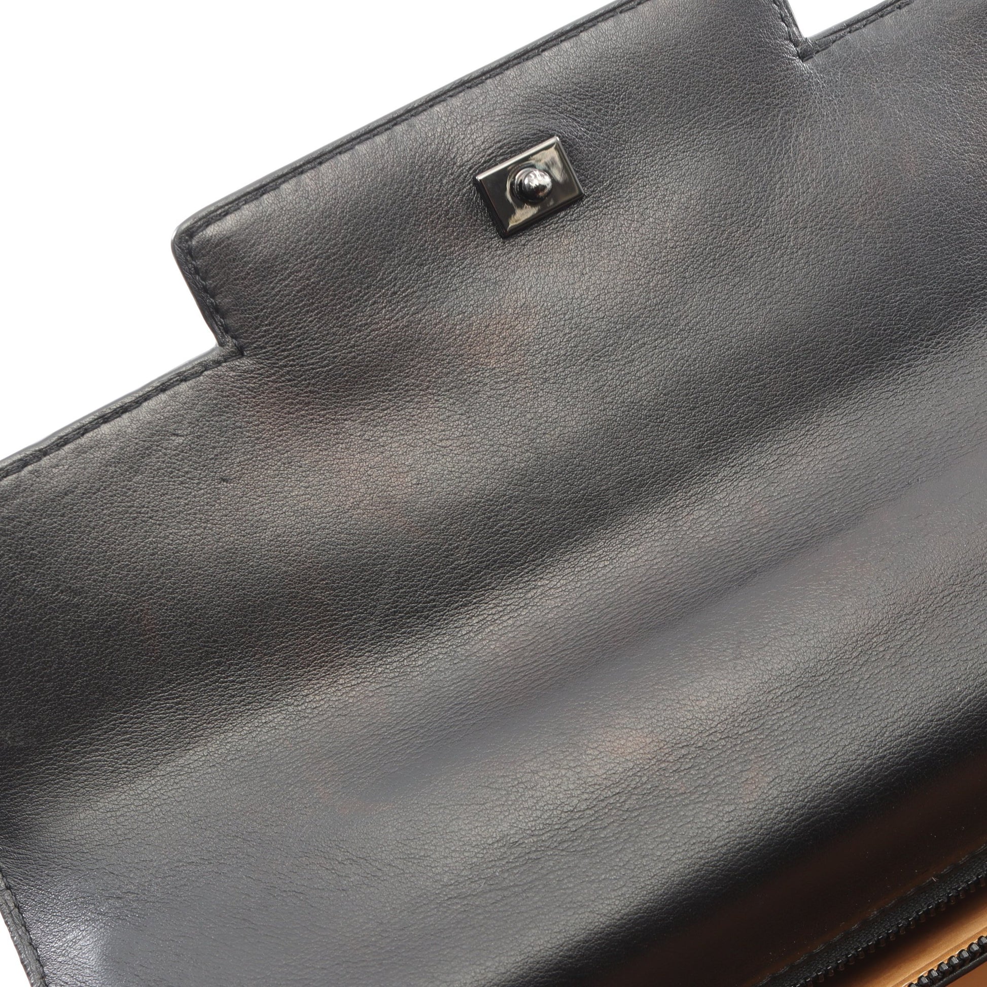 タンペートMM 2WAY ハンドバッグ レザー ブラック デルヴォー バッグ DELVAUX