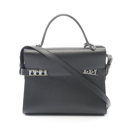 タンペートMM 2WAY ハンドバッグ レザー ブラック デルヴォー バッグ DELVAUX