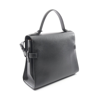 タンペートMM 2WAY ハンドバッグ レザー ブラック デルヴォー バッグ DELVAUX
