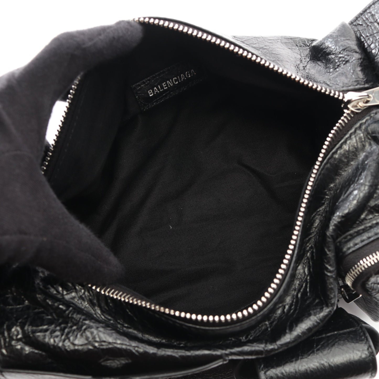 SUPERBUSY SLING BAG スーパービジー ショルダーバッグ レザー ブラック バレンシアガ