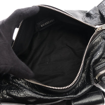 SUPERBUSY SLING BAG スーパービジー ショルダーバッグ レザー ブラック バレンシアガ