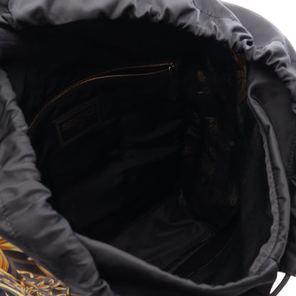 FENDI × VERSACE フェンダーチェ バックパック リュックサック ナイロン レザー ブラック マルチカラー フェンディ