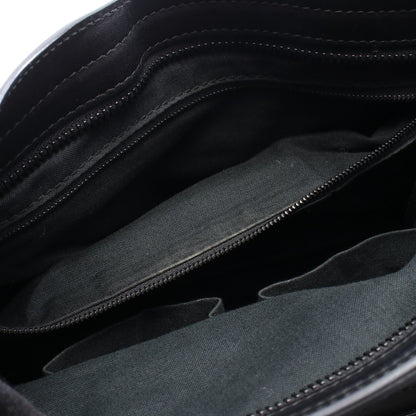 ザ シティ 2WAY ハンドバッグ エナメルレザー レザー ブラック バレンシアガ