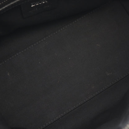Weekender ウィークエンダー 25 マキシオブリーク 2WAY ハンドバッグ キャンバス レザー ベージュ ブラック クリスチャンディオール