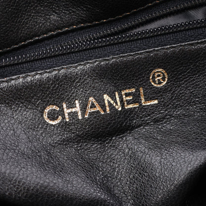 マトラッセ フリンジ チェーンショルダー チェーンショルダーバッグ ラムスキン ブラック ゴールド金具 シャネル