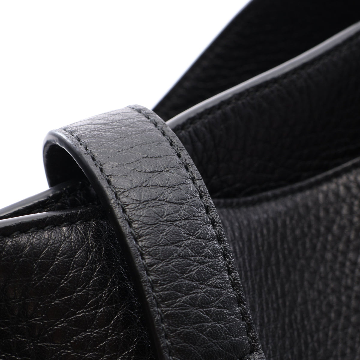 LE 5 A 7 BEA ショルダーバッグ トートバッグ レザー ブラック サンローランパリ バッグ SAINT LAURENT PARIS