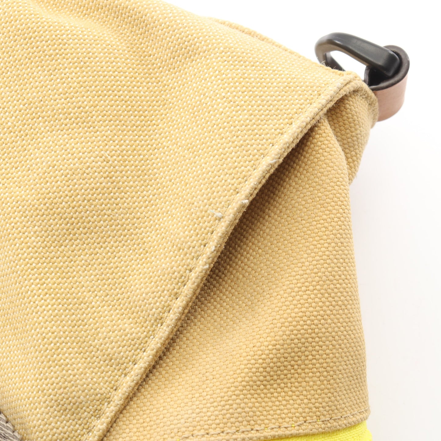 Eye LOEWE Nature ELN 2WAY ショルダーバッグ トートバッグ キャンバス レザー ベージュ マルチカラー ロエベ