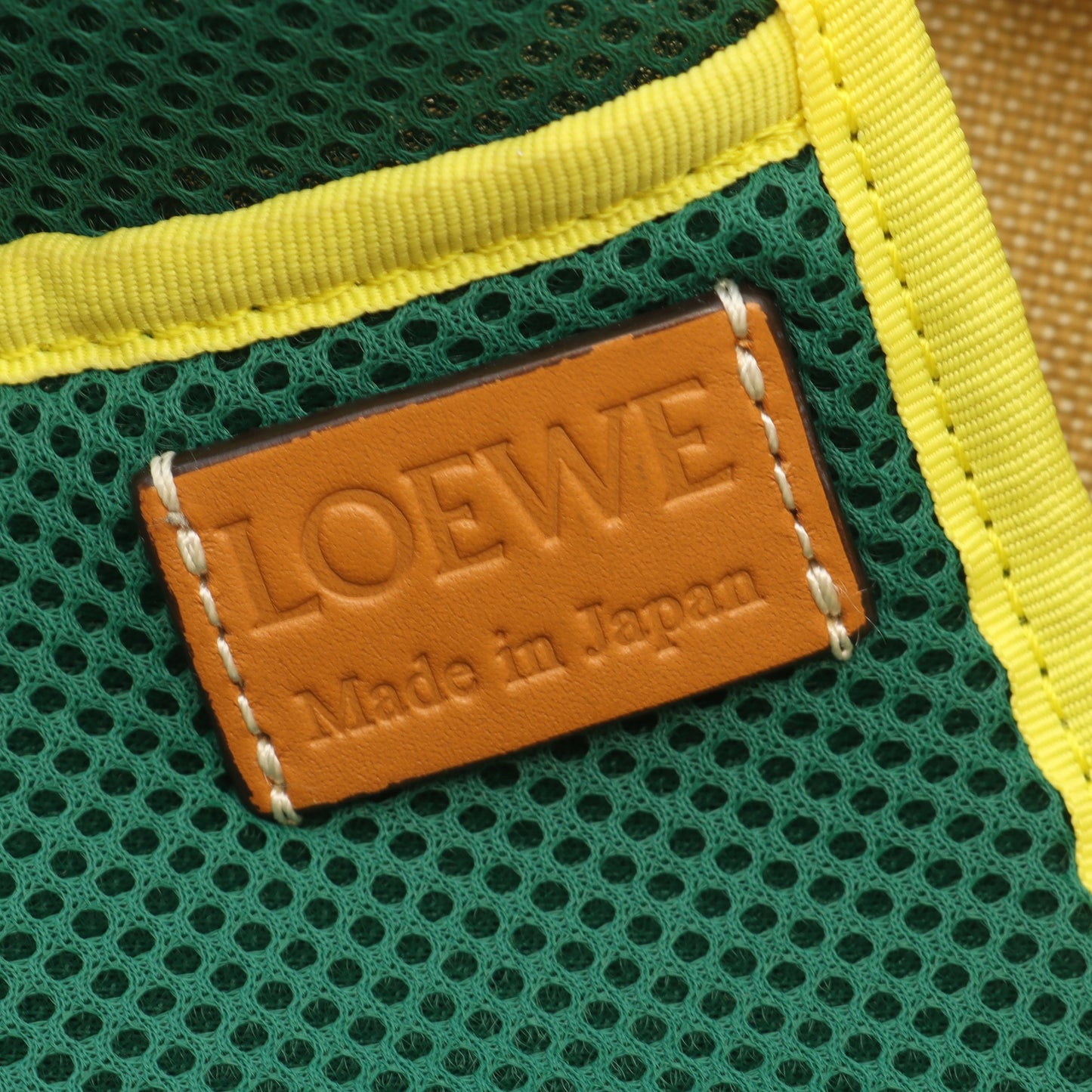 Eye LOEWE Nature ELN 2WAY ショルダーバッグ トートバッグ キャンバス レザー ベージュ マルチカラー ロエベ