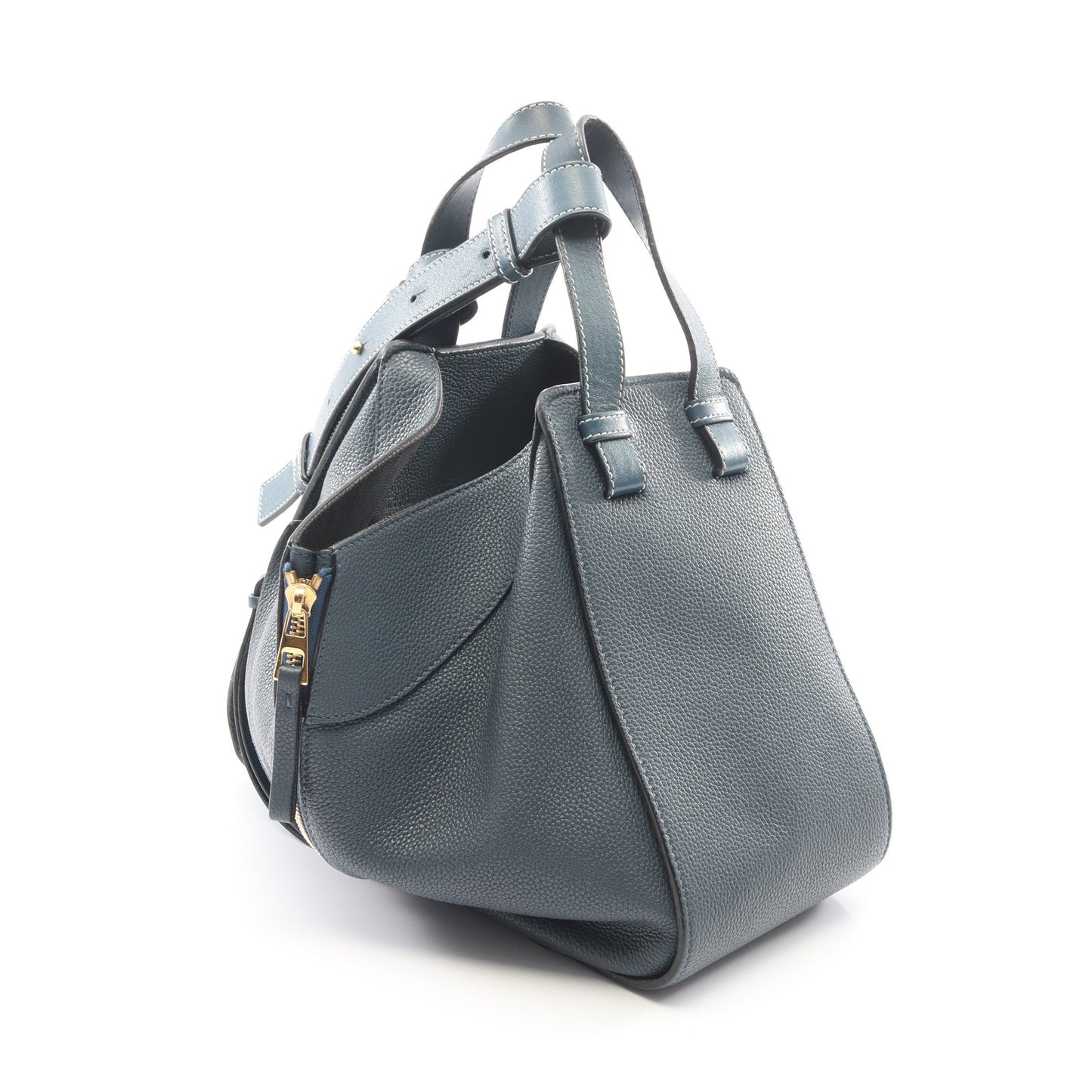 HAMMOCK SMALL ハンモック スモール 2WAY ハンドバッグ レザー ネイビー ロエベ バッグ LOEWE