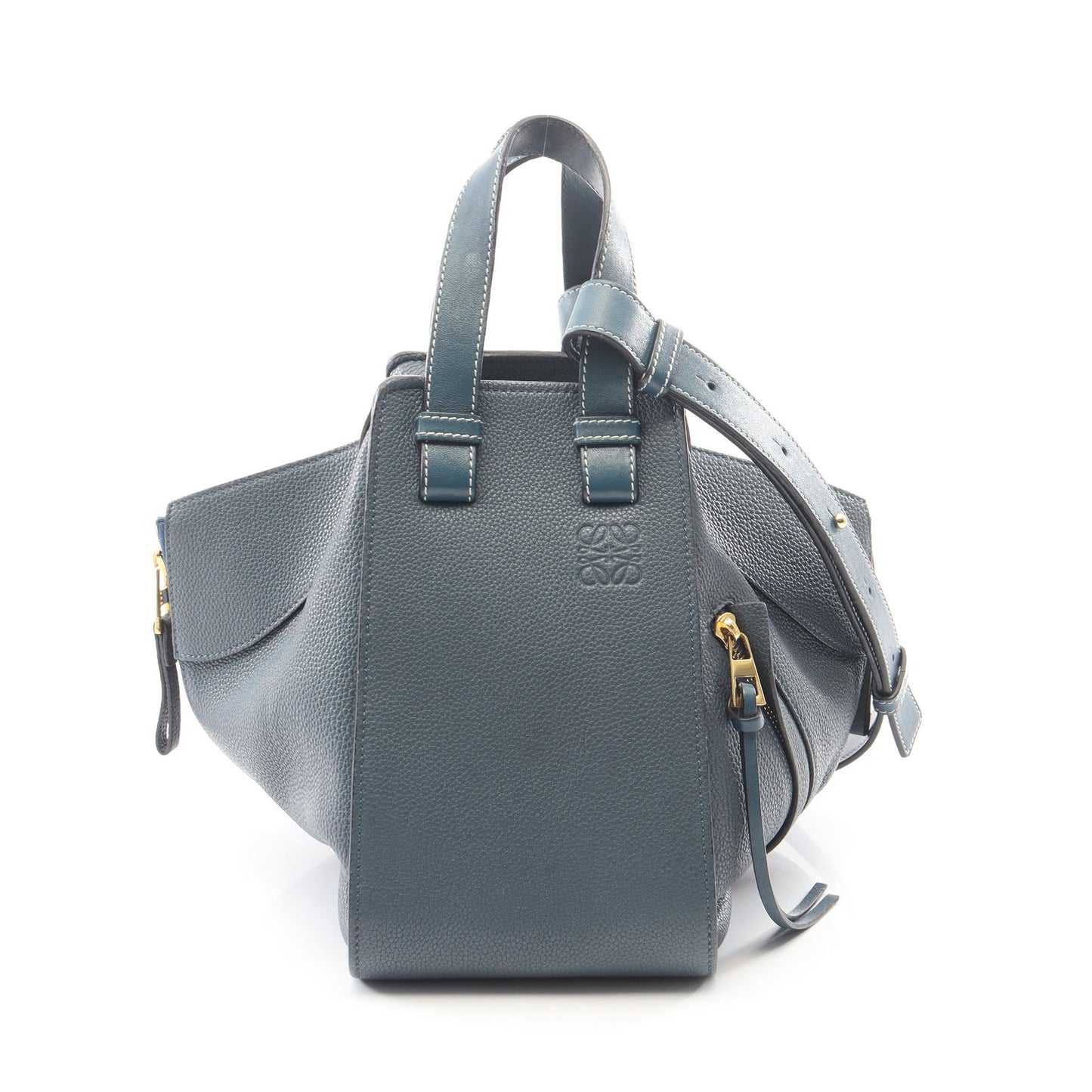 HAMMOCK SMALL ハンモック スモール 2WAY ハンドバッグ レザー ネイビー ロエベ バッグ LOEWE