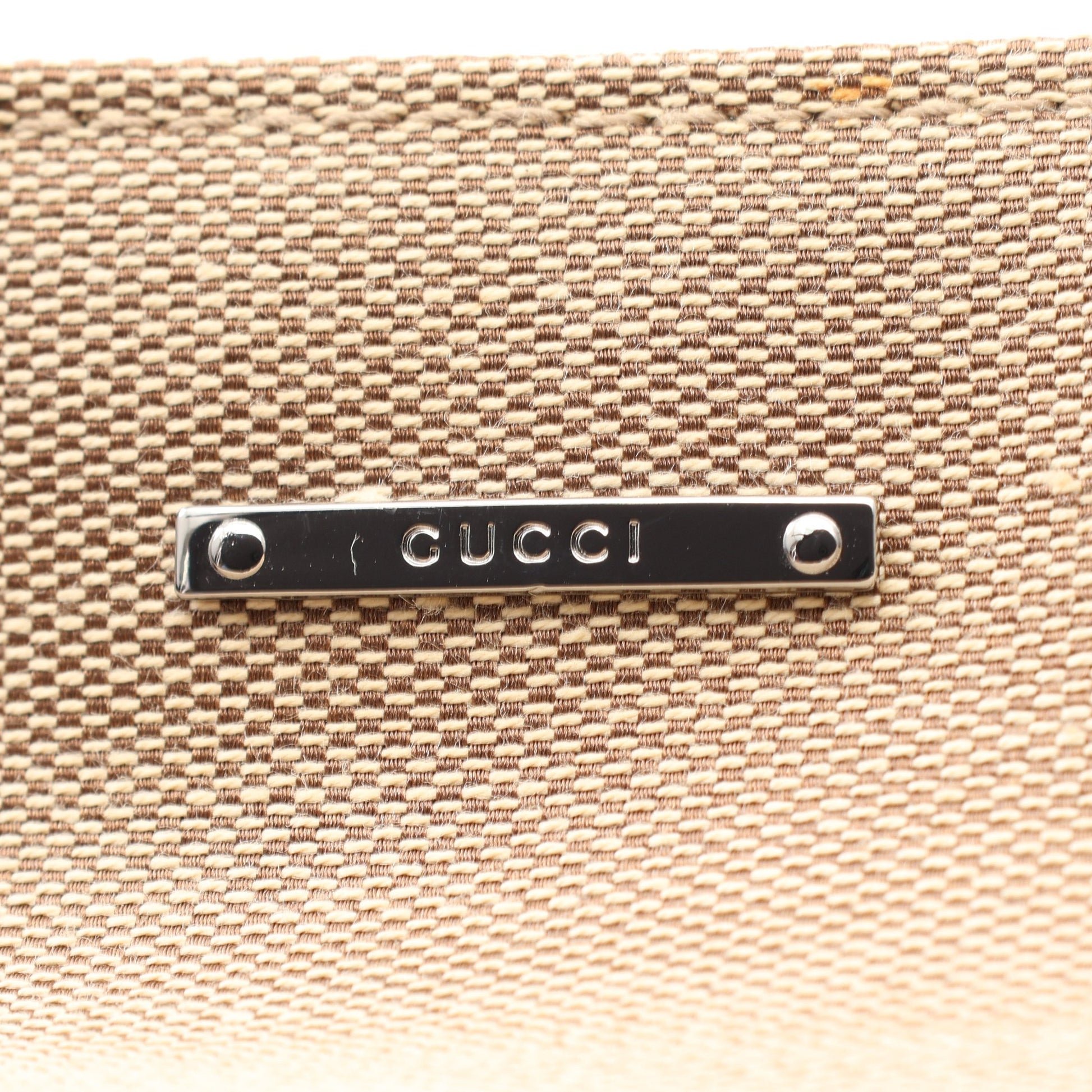 シェリーライン ハンドバッグ キャンバス レザー ベージュ マルチカラー グッチ バッグ GUCCI