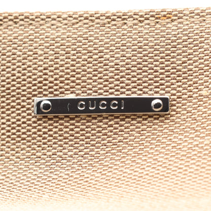 シェリーライン ハンドバッグ キャンバス レザー ベージュ マルチカラー グッチ バッグ GUCCI