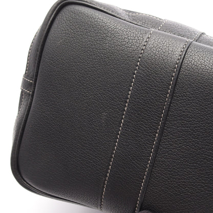 ガーデンパーティPM ハンドバッグ トートバッグ トワルオフィシエ レザー ブラック シルバー金具 □G刻印 エルメス