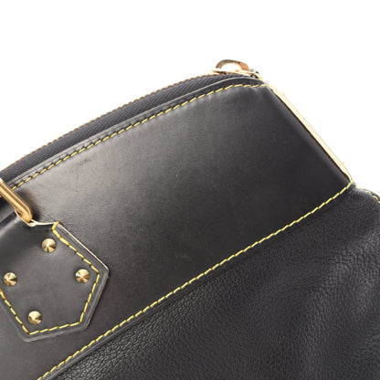 ロックイットMM スハリ ノワール ハンドバッグ レザー ブラック ルイヴィトン