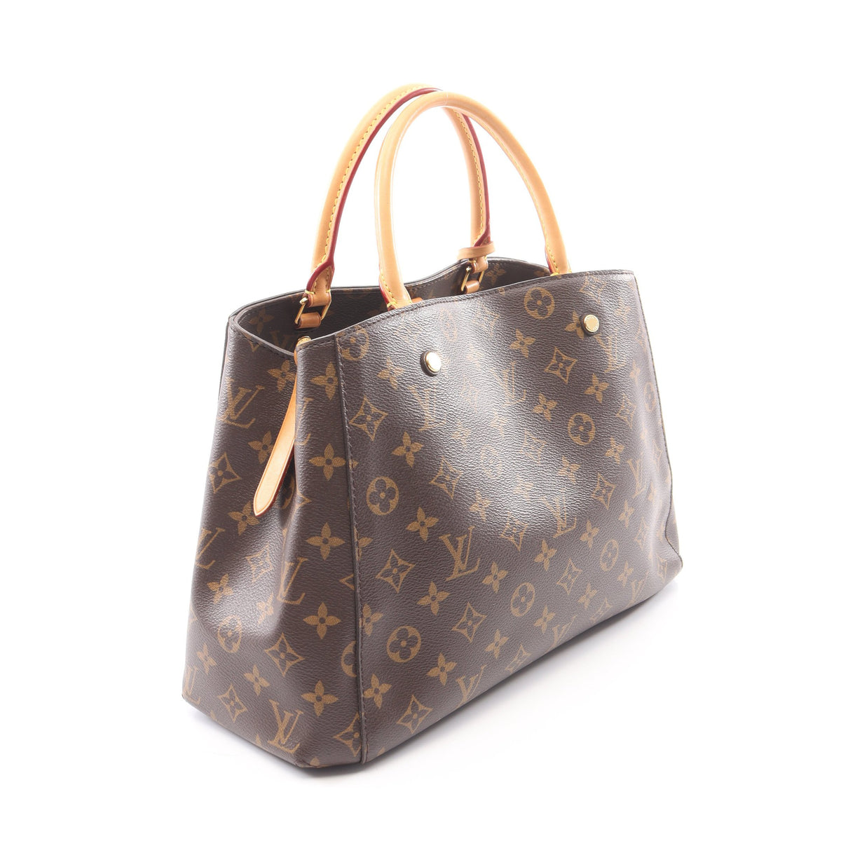 モンテーニュMM モノグラム 2WAY ハンドバッグ PVC レザー ブラウン ルイヴィトン バッグ LOUIS VUITTON