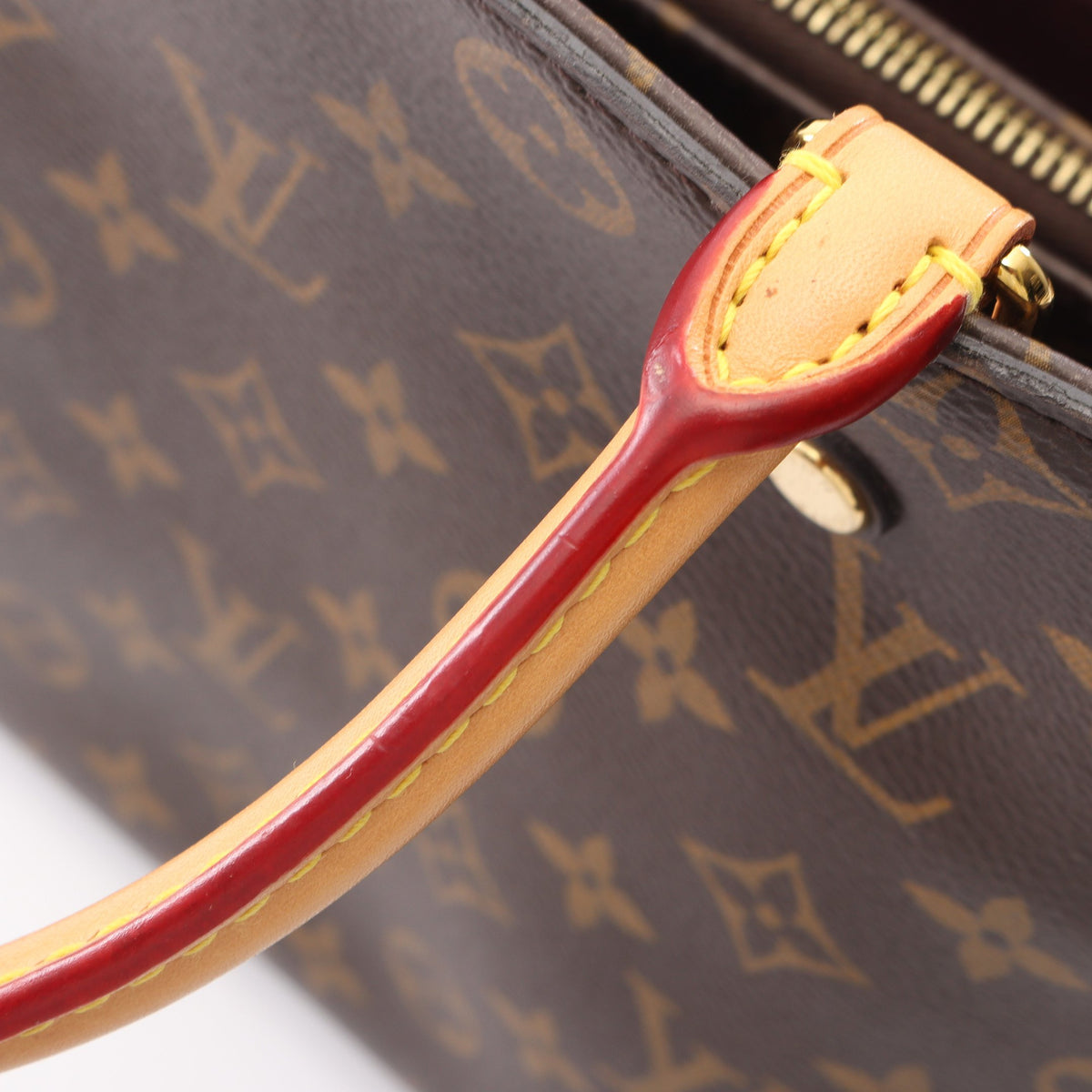 モンテーニュMM モノグラム 2WAY ハンドバッグ PVC レザー ブラウン ルイヴィトン バッグ LOUIS VUITTON