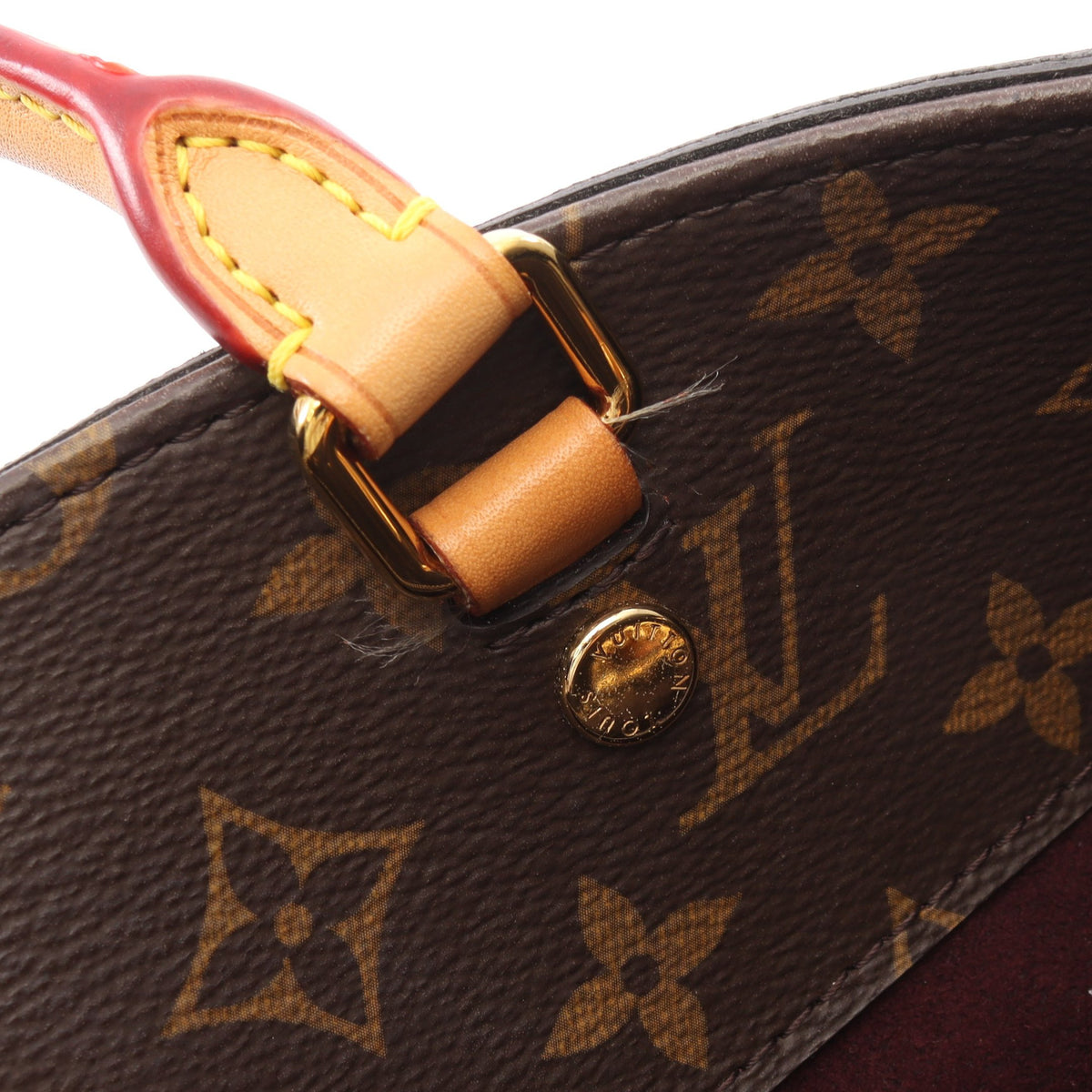 モンテーニュMM モノグラム 2WAY ハンドバッグ PVC レザー ブラウン ルイヴィトン バッグ LOUIS VUITTON