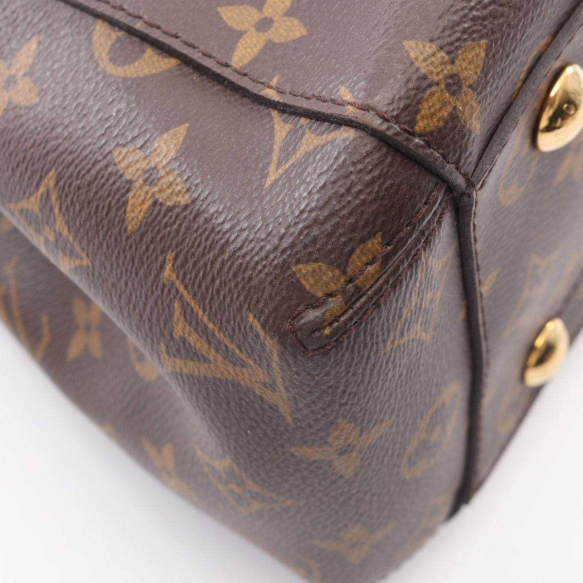 モンテーニュMM モノグラム 2WAY ハンドバッグ PVC レザー ブラウン ルイヴィトン バッグ LOUIS VUITTON
