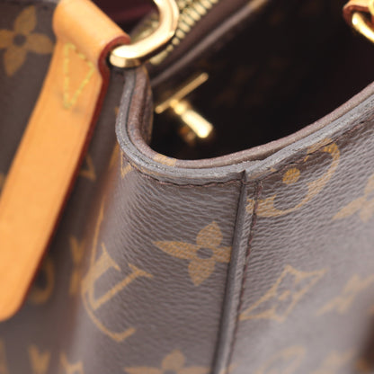 モンテーニュMM モノグラム 2WAY ハンドバッグ PVC レザー ブラウン ルイヴィトン バッグ LOUIS VUITTON