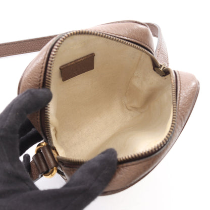 オフィディア GGスプリーム ショルダーバッグ PVC レザー ベージュ ダークブラウン マルチカラー グッチ バッグ GUCCI