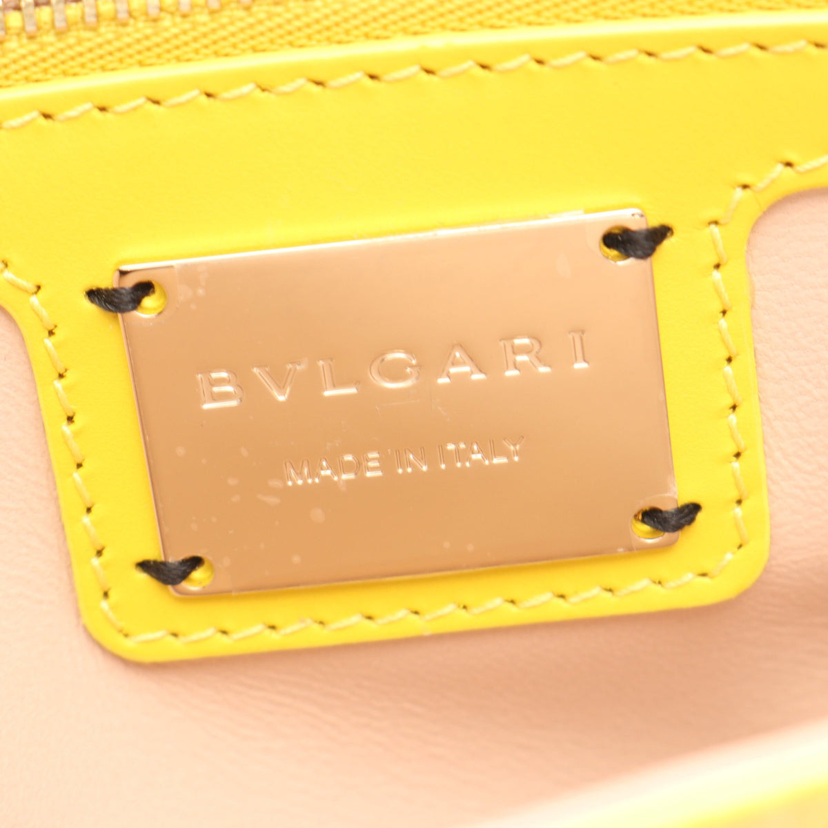 セルペンティ スモール チェーンショルダー チェーンショルダーバッグ ガルーシャ レザー イエロー ブルガリ バッグ BVLGARI
