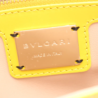セルペンティ スモール チェーンショルダー チェーンショルダーバッグ ガルーシャ レザー イエロー ブルガリ バッグ BVLGARI