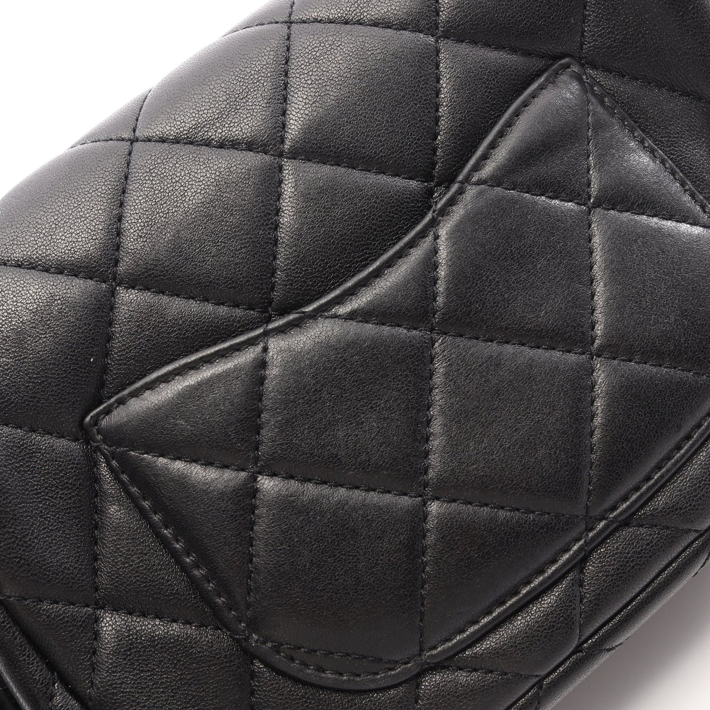 マトラッセ チェーンショルダーバッグ ラムスキン ブラック ゴールド金具 シャネル バッグ CHANEL