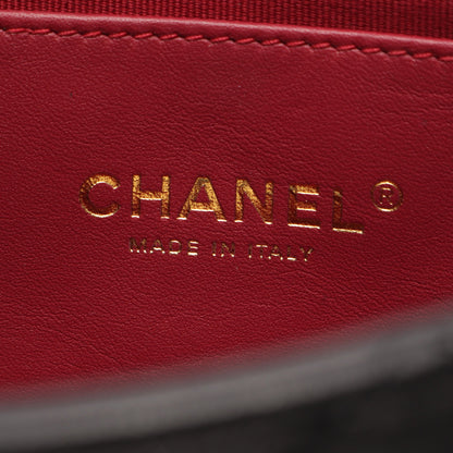 マトラッセ チェーンショルダーバッグ ラムスキン ブラック ゴールド金具 シャネル バッグ CHANEL