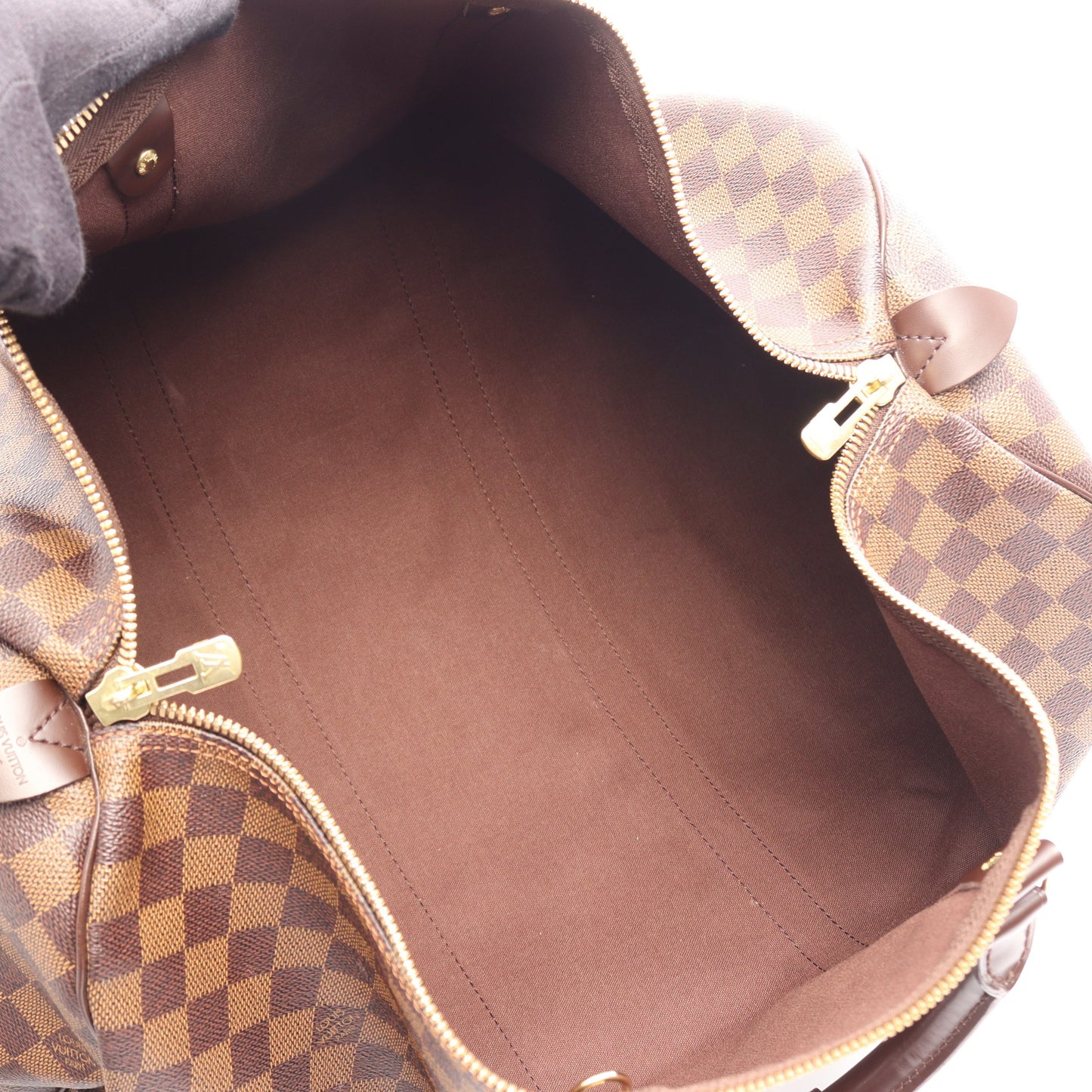 キーポル50 ダミエエベヌ ボストンバッグ PVC レザー ブラウン ルイヴィトン バッグ LOUIS VUITTON