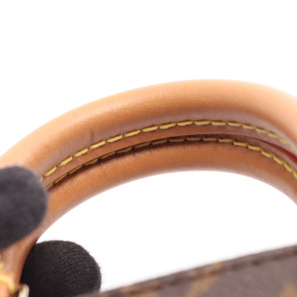 プティット サックプラ モノグラム 2WAY ハンドバッグ PVC レザー ブラウン ルイヴィトン