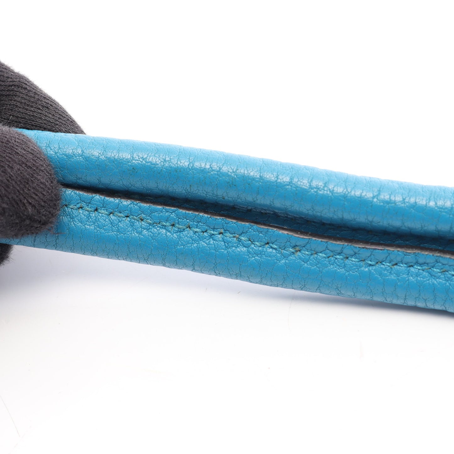 ガーデンパーティPM ブルーザンジバル ハンドバッグ トートバッグ ネゴンダ ライトブルー シルバー金具 A刻印 エルメス