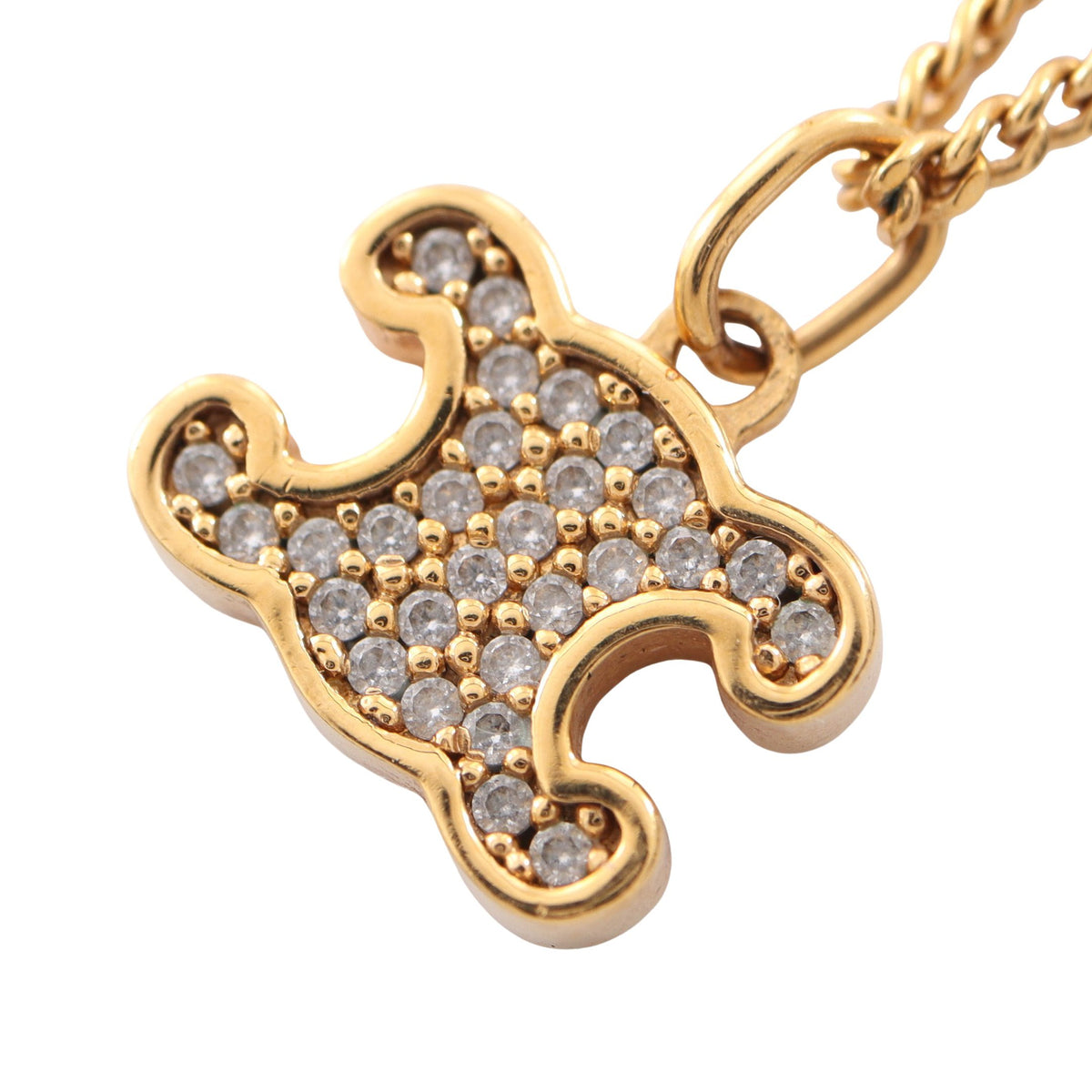 トリオンフ ネックレス GP ラインストーン ゴールド セリーヌ アクセサリー CELINE