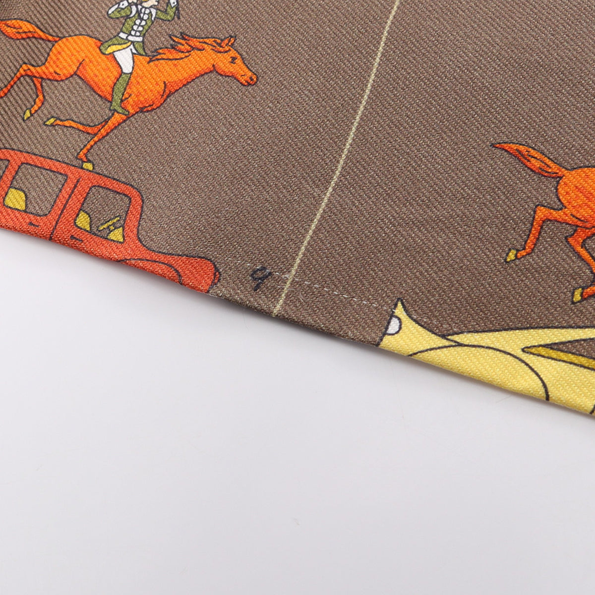 ツイリー HERMES PARADE リボン スカーフ シルク ブラウン マルチカラー エルメス 財布・小物 HERMES