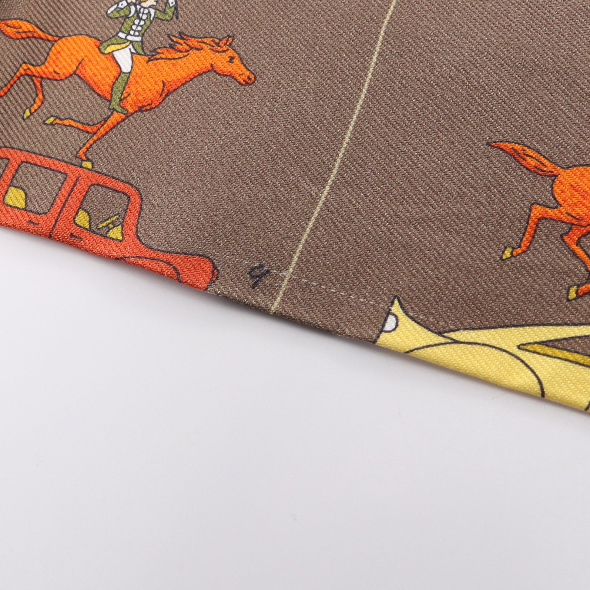 ツイリー HERMES PARADE リボン スカーフ シルク ブラウン マルチカラー エルメス 財布・小物 HERMES