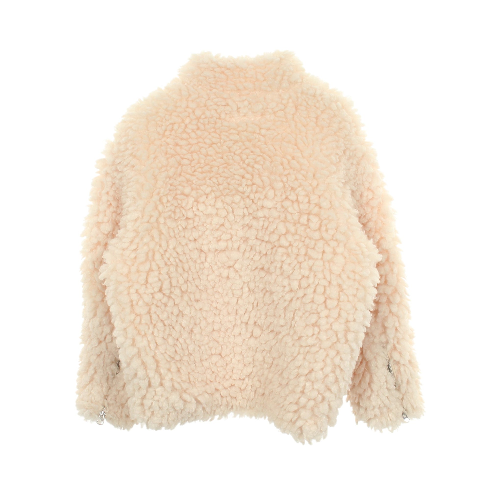 ボア ライダースジャケット アイボリー エムエムシックスメゾンマルジェラ アウター MM6 MAISON MARGIELA