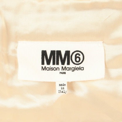 ボア ライダースジャケット アイボリー エムエムシックスメゾンマルジェラ アウター MM6 MAISON MARGIELA