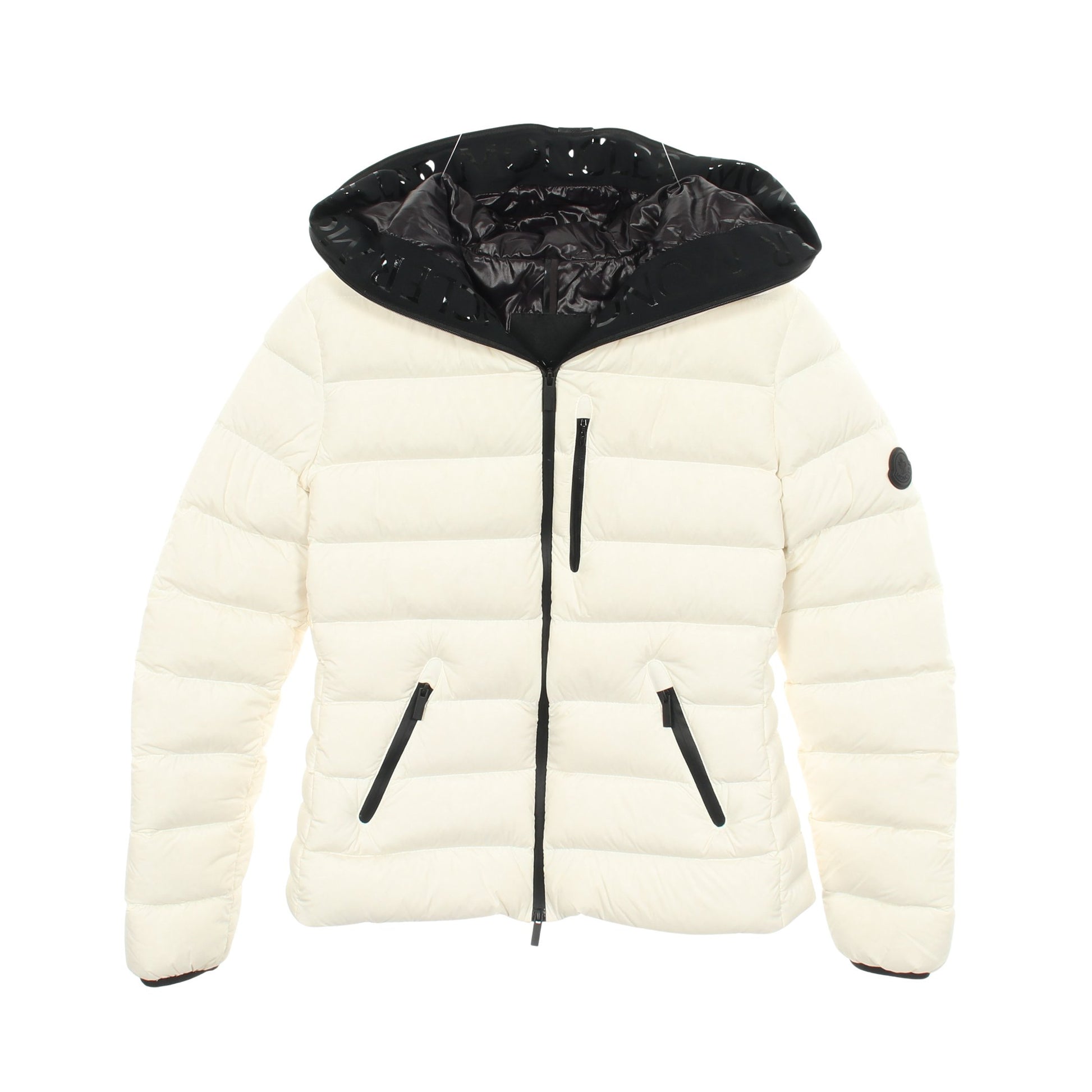 HERBE フード付き ダウンジャケット ナイロン ホワイト モンクレール アウター MONCLER