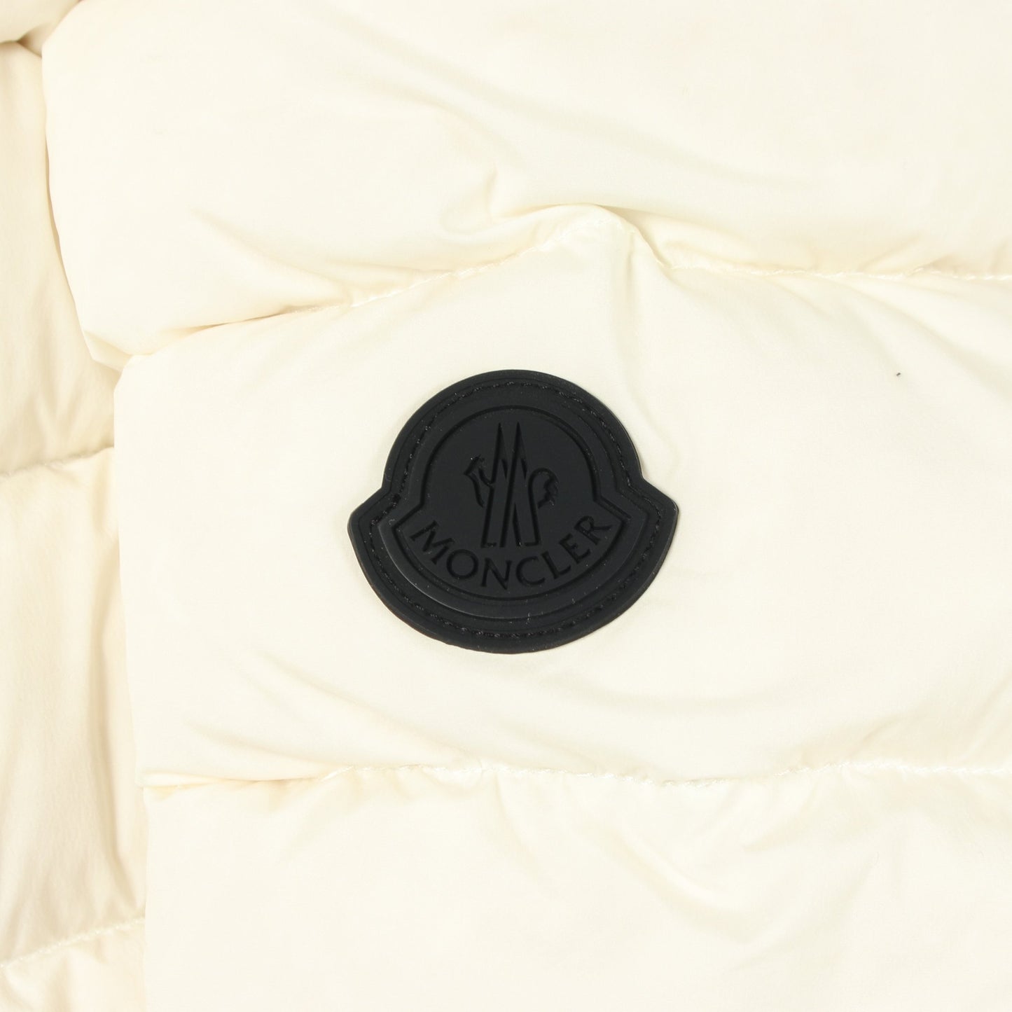 HERBE フード付き ダウンジャケット ナイロン ホワイト モンクレール アウター MONCLER