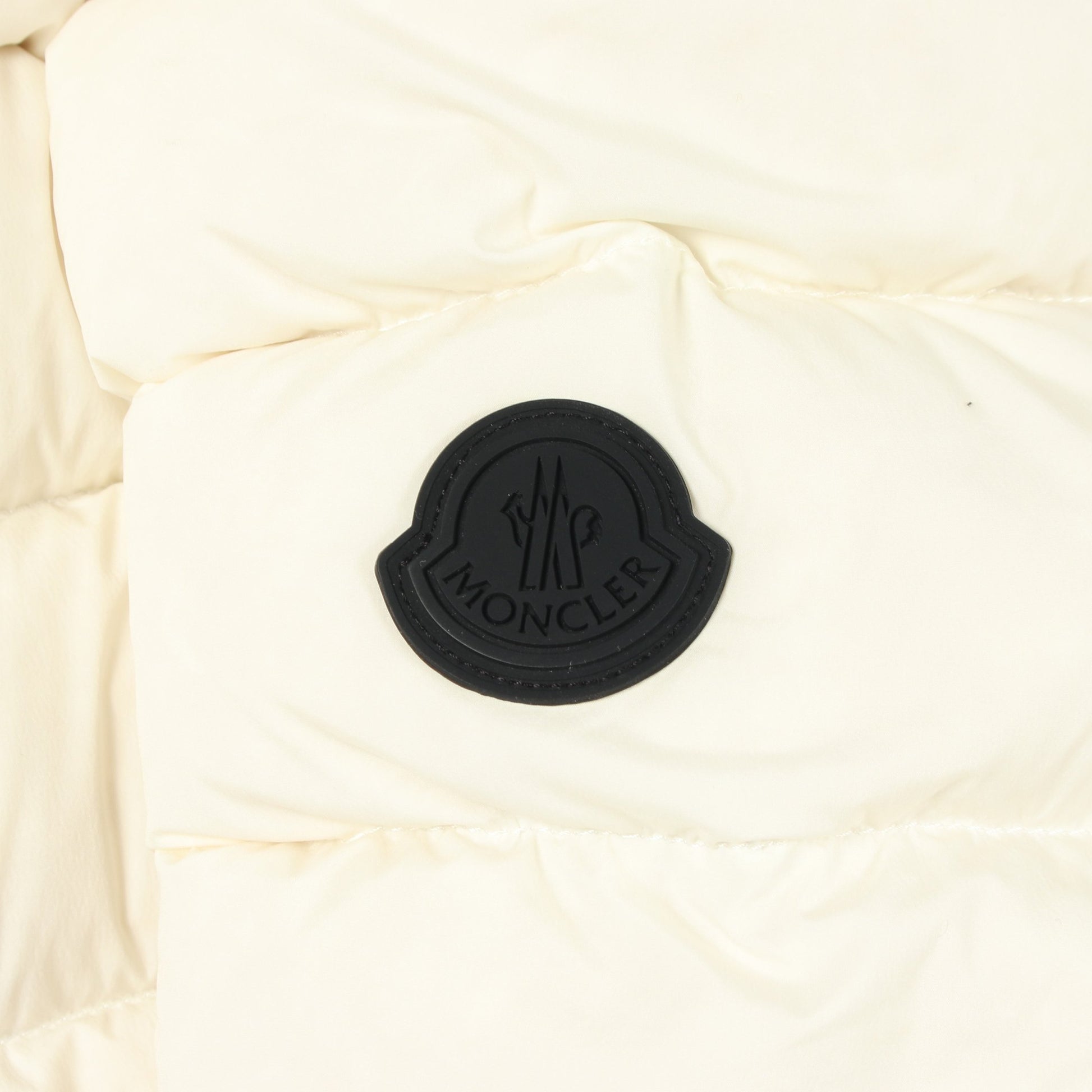 HERBE フード付き ダウンジャケット ナイロン ホワイト モンクレール アウター MONCLER