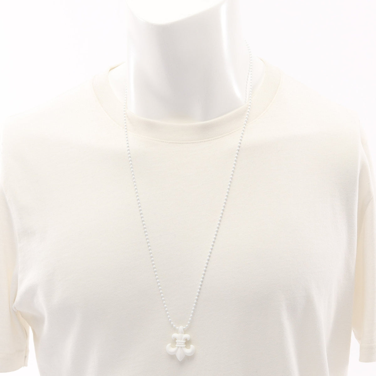 BS FLEUR SLCN ネックレス ラバー ホワイト クロムハーツ アクセサリー Chrome Hearts