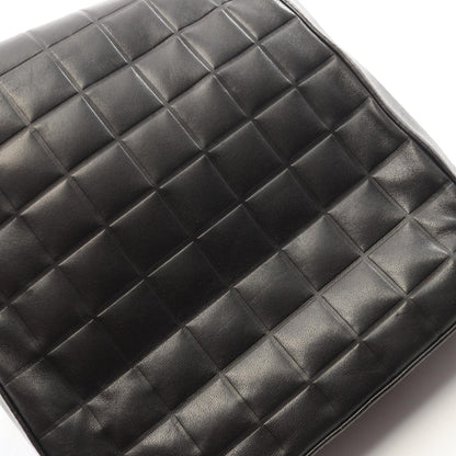 チョコバー ショルダーバッグ ラムスキン ブラック ゴールド金具 シャネル