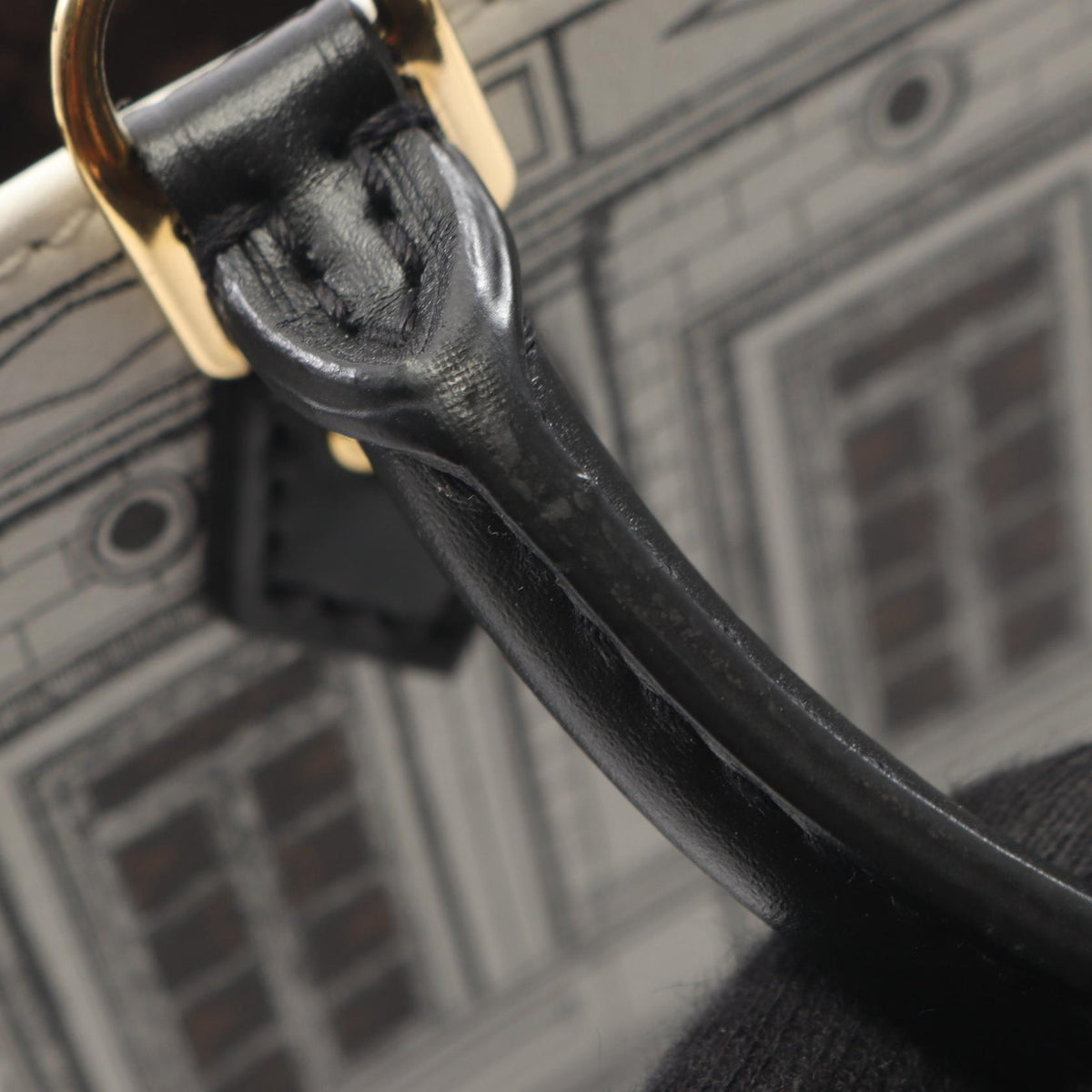 LOUIS VUITTON × FORNASETTI プティット サックプラ モノグラム 2WAY ハンドバッグ PVC レザー ホワイト ブラウン ブラック ルイヴィトン