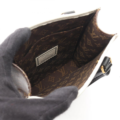 LOUIS VUITTON × FORNASETTI プティット サックプラ モノグラム 2WAY ハンドバッグ PVC レザー ホワイト ブラウン ブラック ルイヴィトン
